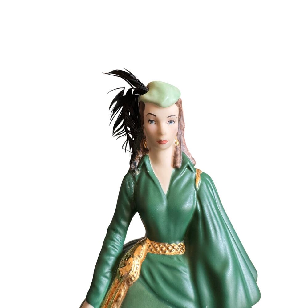 Bradford Exchange Gone with the Wind, Green Velvet Dress, 2004 - Picture 3 of 5